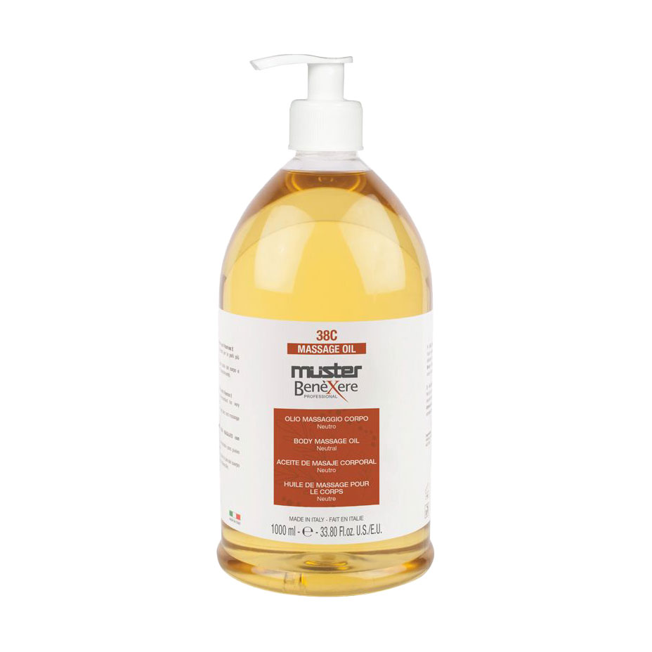 Масажна олія для тіла Muster Benexere Professional Massage Oil 38C з вітаміном Е, 1 л