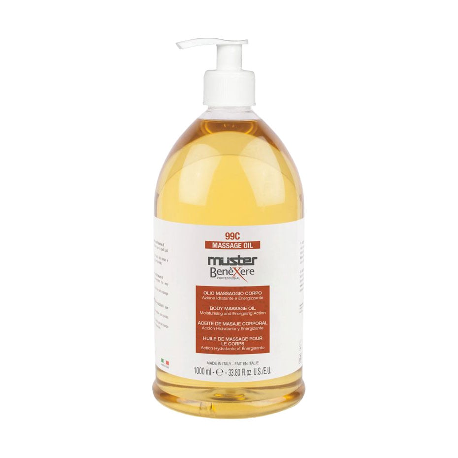 Масажна олія для тіла Muster Benexere Professional Massage Oil 99C з зеленим чаєм, 1 л